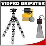 VidPro GP-12 Gripster II Flexible Compact Digital Camera Mini Tripod (Grey) ....