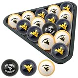 West Virginia Mountaineers Billiard Balls Set