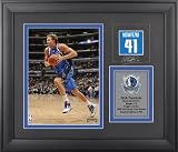 Dirk Nowitzki Dallas Mavericks 6x8 Framed Photograph with Facsimile Signature and Plate - Limited Edition of 500
