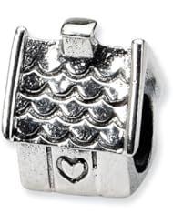 Reflections(tm) Sterling Silver House Bead / Charm