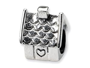 Reflections(tm) Sterling Silver House Bead / Charm