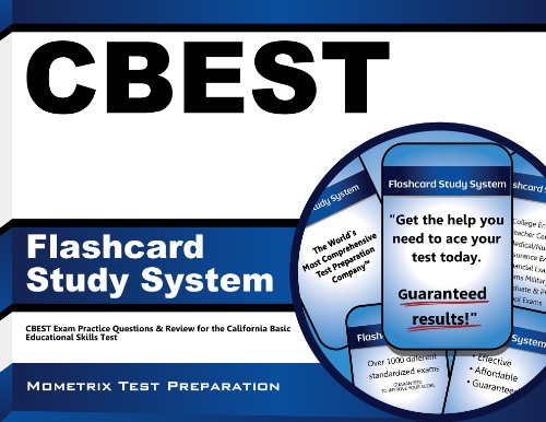 CBEST Flashcard Study System: CBEST Exam Practice Questions & Review for the California Basic Educational Skills Test On Sale