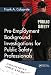Pre-Employment Background Investigations for Public Safety Professionals