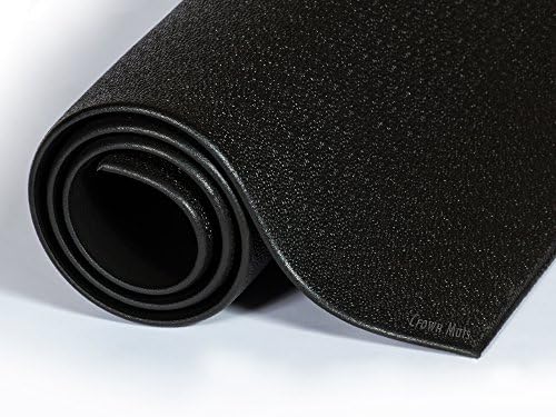 Tuff-Spun 5/8" Pebble 3'x5' Black Anti-Static Ergonomic Commercial Floor Mat