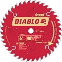 Freud D0640X Diablo 6-Inch 40 Tooth ATB Trim Saw Blade with 1/2-Inch Arbor