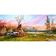 Evening Fire 1000pc Jigsaw Puzzle by Valeria Yost