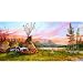 Evening Fire 1000pc Jigsaw Puzzle by Valeria Yost
