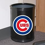 Chicago Cubs Black Team Wastebasket