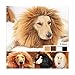 Qiao Niuniu New Pet Costume Lion Mane Wig for Dogs Easter Halloween Clothes Festival Fancy Dress up-Color:White/Size: Large