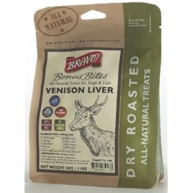 Bravo! NEW Dry Roasted Venison Liver Treats by Bravo%21
