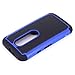 Moto G (3rd Gen) Case, LK [Shock Absorption] Hybrid Dual Layer Armor Defender Protective Case Cover for Motorola Moto G 3rd Generation 2015 (Blue)