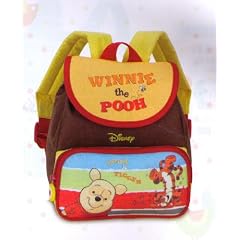 Disney Kinder Rucksack Winnie the Pooh, dunkelbraun, 21 x 24 x 12, 20178-1200