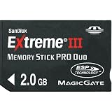 SanDisk 2 GB MemoryStick Pro Extreme III SDMSPDX3-2048-901 (Retail Package)