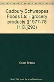 Cadbury Schweppes Foods Ltd - grocery products ...