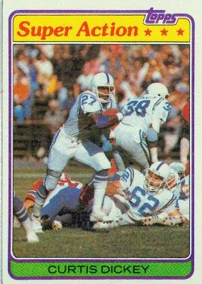 1981 Topps #121 Curtis Dickey SA - Baltimore Colts (Super Action)(Football Cards)