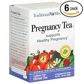 Traditional Medicinals Organic Pregnancy Tea, 16-Count Boxes (Pack of 6)