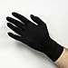 Dynarex Black Latex Exam Gloves, Powder-Free, Medium, Box/100