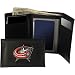 Rico Columbus Blue Jackets Embroidered Leather Tri-fold Wallet