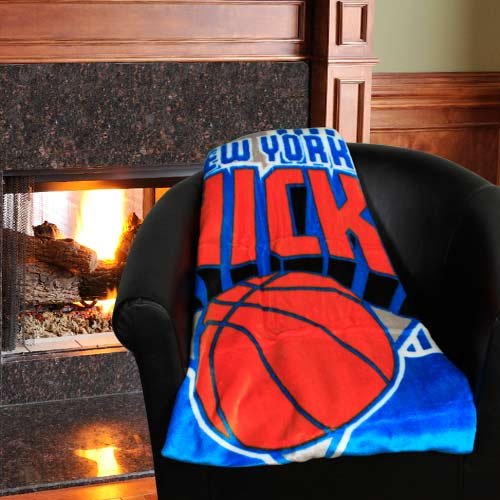 NBA New York Knicks Reflect Plush Blanket - Royal Blue