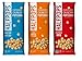 Halfpops Gluten Free Non-GMO Curiously Crunchy Popcorn 3 Flavor Variety Bundle: (1) Halfpops Butter & Sea Salt, (1) Halfpops Aged White Cheddar, and (1) Halfpops Chipotle BBQ, 6 Oz. Ea.