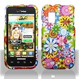 Colorful Mix Daisy Sun Flower Rubberized Snap on Hard Cover Protector Facep ....