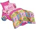 Bindi Jungle Girl - 7pc Animals Bedding Set - Full Size Pink Bed in a Bag