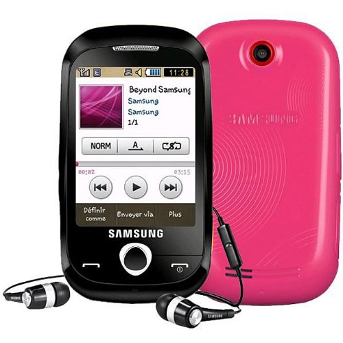 Samsung S3650 Corby Quad-band GSM Unlocked Cell Phone with Touch Screen, FM radio, Micro SD memory extention--International Version with No Warranty (Pink)
