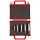 Magafor S115 5 Piece, 2 Flute, 60 Degrees Cutting Angle High-Speed Steel Uncoated (Bright) Combination Center Drill And Countersink Bit Set With Double End