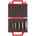 Magafor S115 5 Piece, 2 Flute, 60 Degrees Cutting Angle High-Speed Steel Uncoated (Bright) Combination Center Drill And Countersink Bit Set With Double End