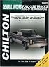 GM Full-Size Trucks 1980-87 (Chilton's Total Car Care Repair Manual)