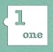 Number One Cookie and Craft Stencil CM141 by Designer Stencils