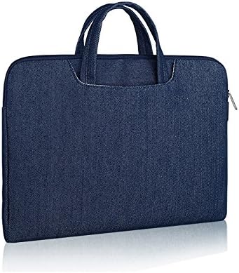 SSIMOO Denim Briefcase Handbag Sleeve Bag for Macbook Air&Pro 13 inch & Universal Laptop Netbook 13 inch (Blue)