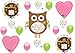 Whoo Loves You Baby Shower Girl Balloons Decorations Supplies