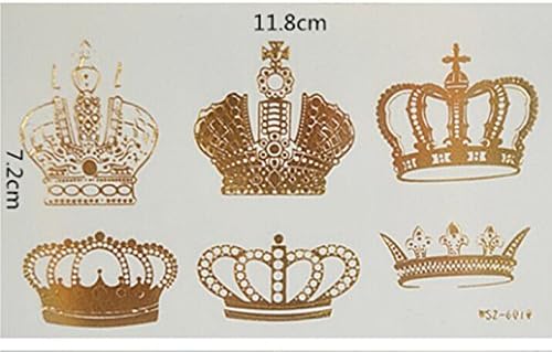 GC Gold Body Jewel Hand Neck Fake Temporary Tattoo Sticker OSM-07