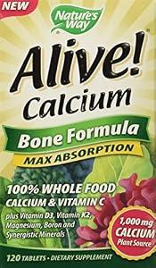 Nature's Way Alive Calcium Bone Formula Tablets, 120 Count