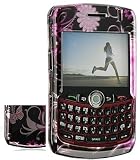 Pink Butterfly Premium Hard Skin Cover Case for Blackberry 8330/8300