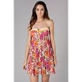 Betsey Johnson Orange Slice Strapless Dress