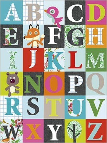 Schule - Alphabet, Graire Poster