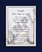 Coach 8x10 Poem, Double-matted In Navy/White.