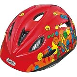 ABUS ACS Rookie スマイリーレッド ヘルメット M（52-57cm）