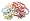 L. Erickson Coral Reef Ponytail Holder