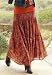 Long Skirts - Chadwicks Long Printed Skirt (BRICK MULTI,8P)