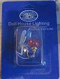 1/12TH SCALE DOLLS HOUSE LIGHTING LILY WALL LAMP RED