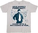 Chuck Norris Forecast Cloudy With a Chance of Pain Silver T-shirt Tee