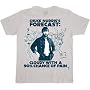 Chuck Norris Forecast Cloudy With a Chance of Pain Silver T-shirt Tee