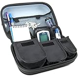 USA Gear Diabetes Travel Case and Organizer for Blood Glucose Monitoring Systems , Syringes , Pens , Insulin Vials , etc - Compatible With ACCU-CHEK Nano , Compact Plus , Aviva , Advantage , Active