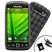 Blackberry Torch 9850 / 9860 Shock-Absorbing Protective Argyle Gel Skin Case **Includes Micro USB Cable and Accessory Bag**