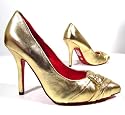 BUFFALO elegante Pumps/Abendschuhe aus Leder (Gold)