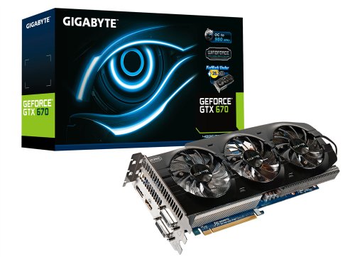 Gigabyte GeForce GTX 670 OC 4GB GDDR5 DVI-I/DVI-D/HDMI/Displayport PCI-Express 3.0 SLI Ready Graphics Card GV-N670OC-4GD On Sale