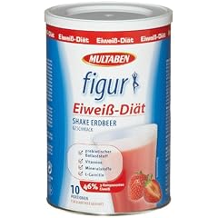 Multaben Figur Eiwei� Di�t Shake Erdbeer, 1er Pack (1 x 430 g)